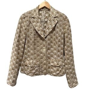 Riani Single Breasted Cotton Blazer size 8